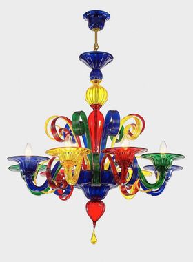 非标定制-苏的哈雷金威尼斯吹制玻璃的正宗经典田园吊灯水晶之梦