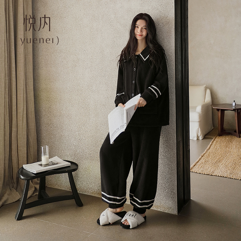 【商场同款】悦内女士珊瑚绒睡衣