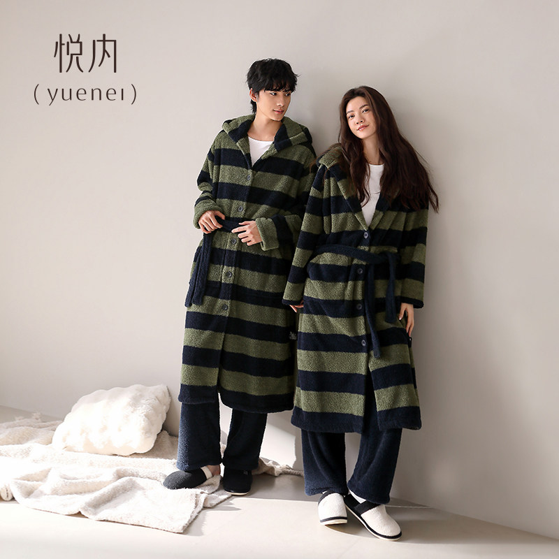 【商场同款】悦内情侣半边绒袍套