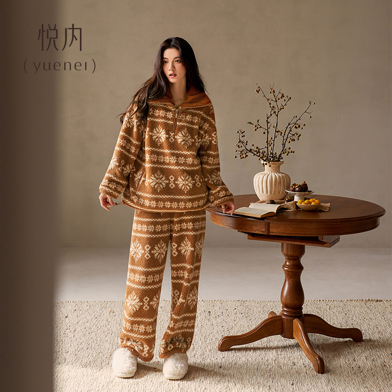 【商场同款】悦内女士法兰绒睡衣