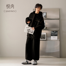 悦内睡衣男士秋冬季冬天法兰绒加厚加绒珊瑚绒保暖家居服男款毛绒