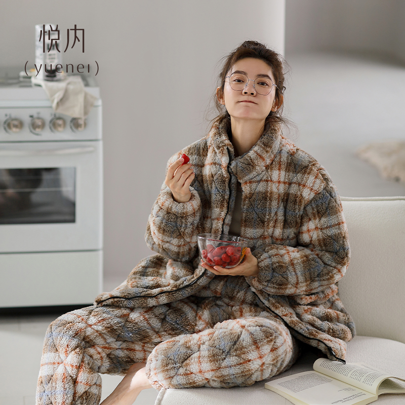 【商场同款】悦内女士夹棉睡衣