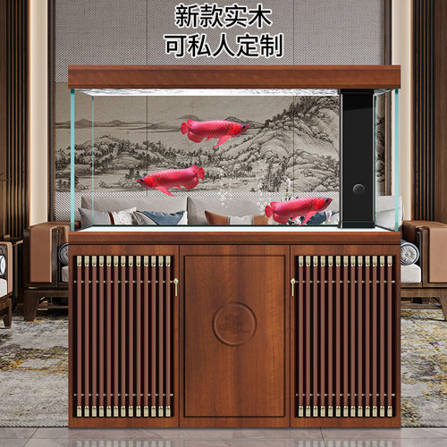 迪顺新款实木鱼缸私人定制
