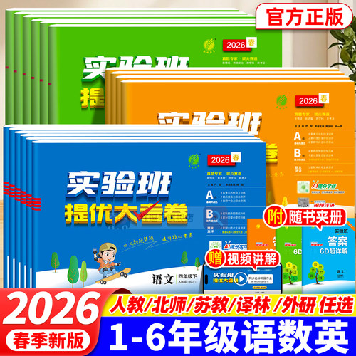2026新版实验班提优大考卷