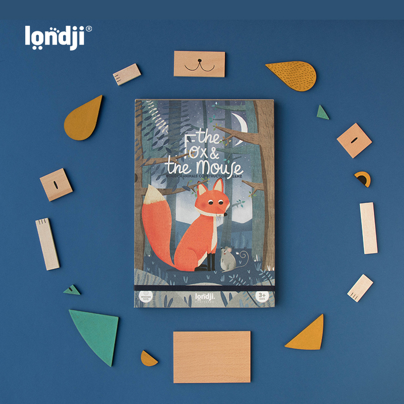 londji木质玩具创意拼搭积木板