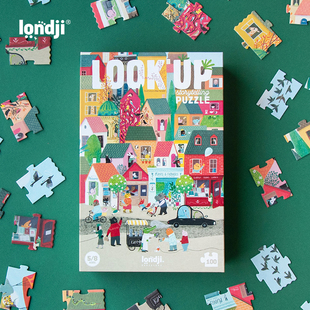 londji儿童拼图三阶看热气球故事玩具拼图益智玩具3 6岁生日礼物