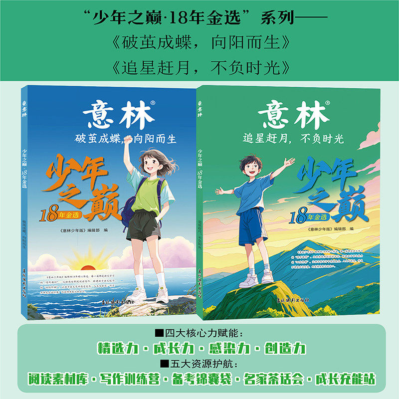 意林少年之巅18年金选2本