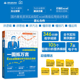 一图抵万言：Excel数据分析可视化仪表板 可视化仪表数据60余个实际图表分析案例89集346分钟视频 案例视频精华版
