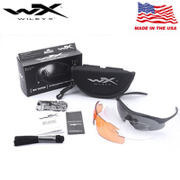 美国WileyX威利视Vapor户外骑行近视墨镜军迷战术眼镜护目镜3片装