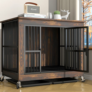 狗笼子中型犬大型犬家用室内边境牧羊犬专用宠物新型狗窝狗屋木质