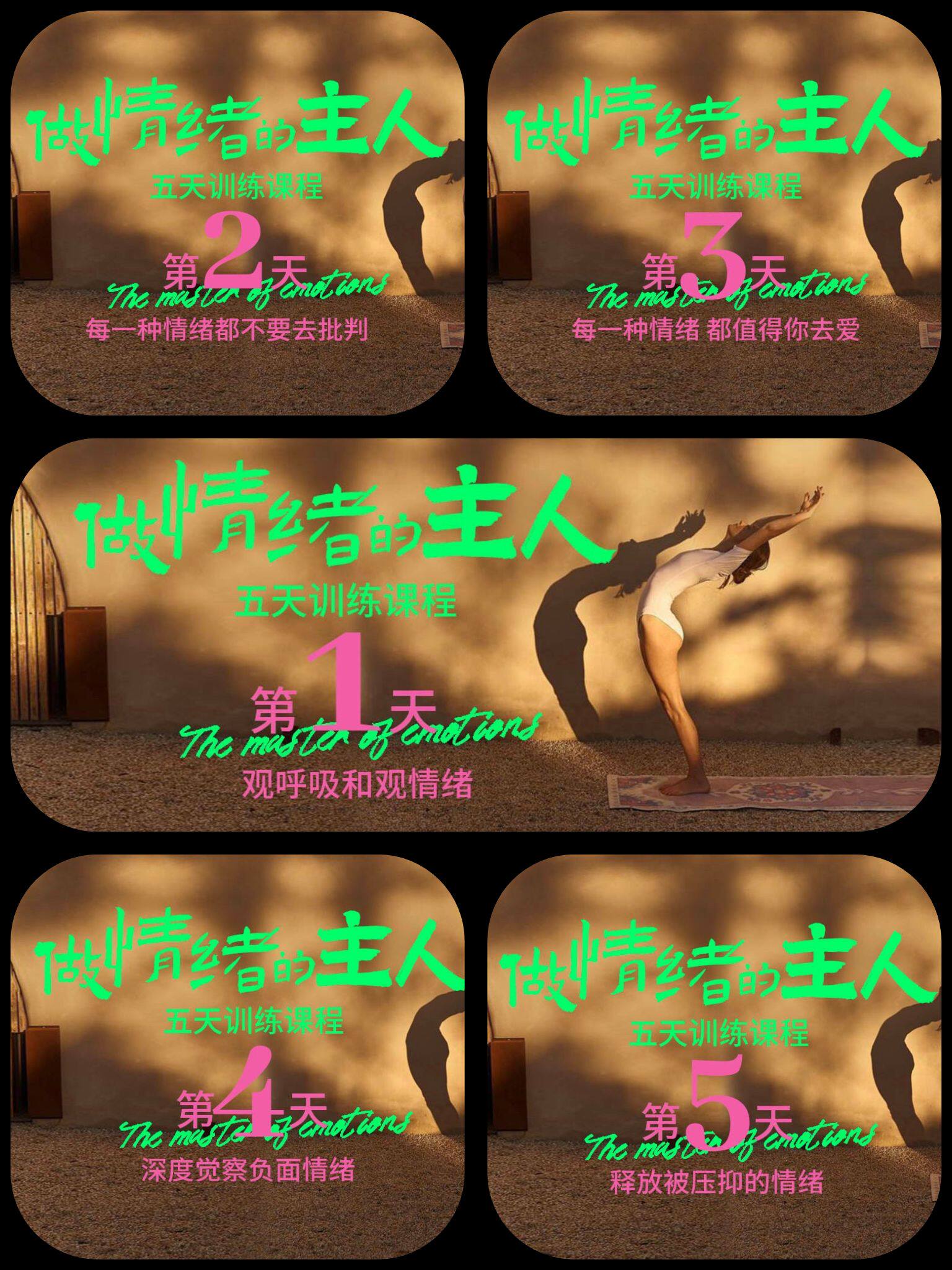做情绪的主人5天冥想系列课程 帮助您更好地理解和处理情绪的旅程