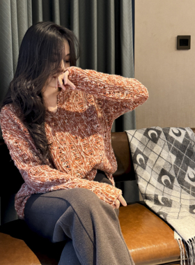 Sorrytin稀缺高货 奢侈品邓肯花纱 显瘦长菱格宽松羊绒羊毛针织衫