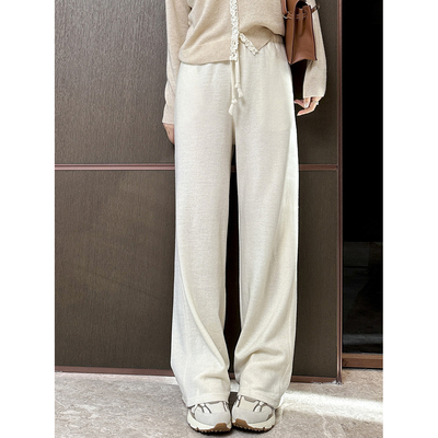 松紧腰通勤其他长裤可机洗羊毛