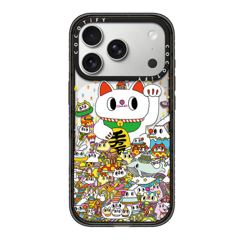 开运招福招财猫咪C家MagSafe磁吸适用iPhone苹果18promax手机壳16plus/15网红14/13创意12明星同款潮牌卡通17