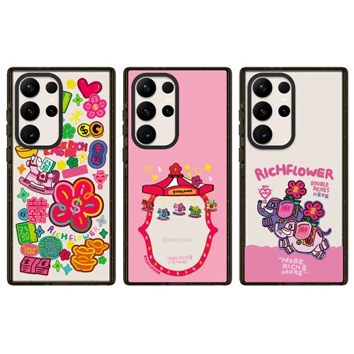 RICH FLOWER新年马上有钱花三星S26Ultra手机壳磁吸Magsafe适用SamsungS23u/S22U/s25ultra防摔s24+保护套
