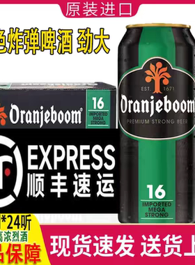 橙色炸弹法国啤酒原装进口高度烈性橙色爆炸啤酒16度500ml24罐箱