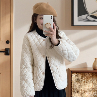 小香风保暖棉服女短款 宽松棒球服小个子棉衣外套 派克服春秋冬新款