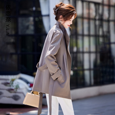 风衣外套女中长款秋季2025新款