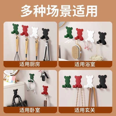 插头固定器插头挂钩免打孔强力粘胶挂钩厨房墙壁挂收纳神器电源线