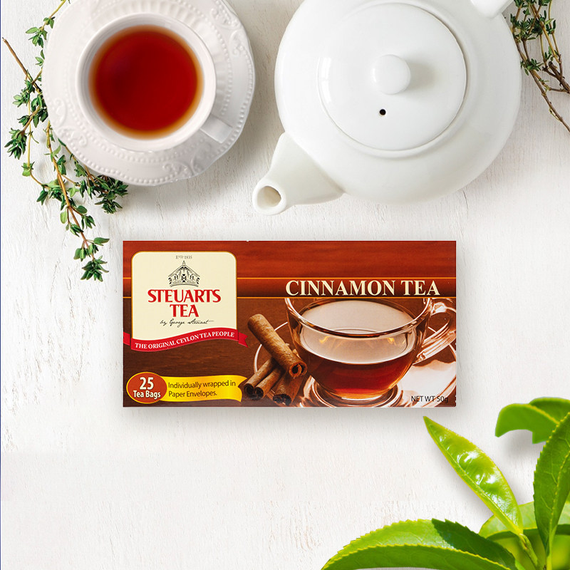 steuartstea锡尔德斯里兰卡锡兰红茶水果茶包茶叶袋泡茶肉桂进口