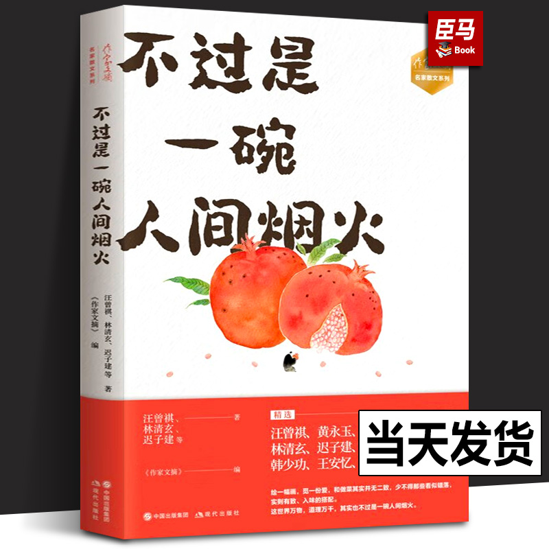 【正版现货】不过是一碗人间烟火 汪曾祺林清玄迟子建等著 作家散文集 中国现代散文集文学随笔文坛名家 文学小说书籍 现代出版社