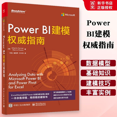 Power BI建模权威指南 Excel PowerBI建模 电商BI系统框架搭建 数据分析Power BI应用电商运营数据分析Power BI操作入门书籍