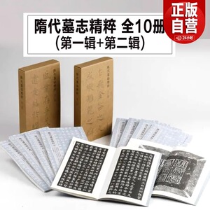 【正版现货】隋代墓志精粹 第一辑+第二辑 全套10册上海书画出版社 书法碑帖临摹范本资料拓本字帖图片高清书籍 上海书画出版社