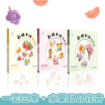 彩绘日记水果篇 甜品篇 花卉篇 一米阳光 彩铅绘画书籍 细致步骤教程详细解读彩铅绘画技巧轻松掌握色铅笔绘画技巧 彩绘教程学绘画
