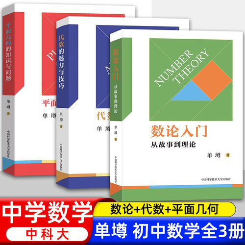 数论入门从故事到理论 代数不等式证明方法解析几何竞赛读本 中学数学概念与理论 重点知识点总结方法 中国科学技术大学出版社
