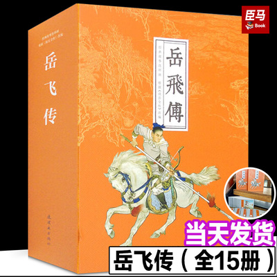 岳飞传（套装全15册）《说岳全传》岳飞出世 枪挑小梁王 岳母剌字 青龙山 岳飞挂帅 大战爱华山 藕塘关 牛头山 岳云 黄天荡