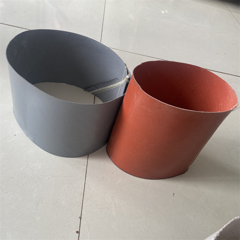 防火耐高温阻燃帆布通风软连接 耐高温伸缩风管 防水防尘帆布管