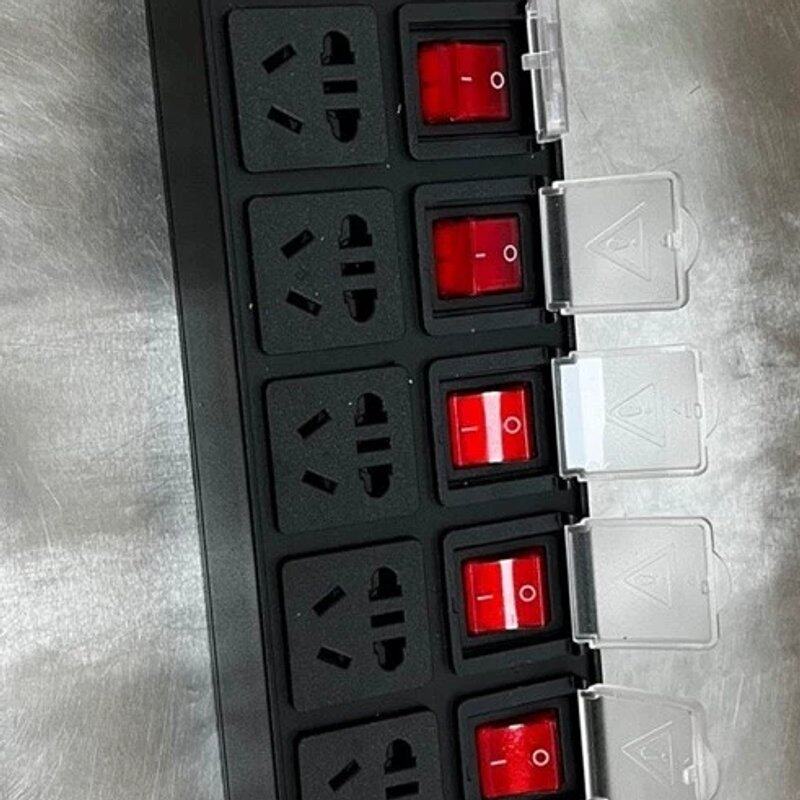 可维修【定制款】铝合金PDU机柜插座10A16A独立开关控鱼缸议价