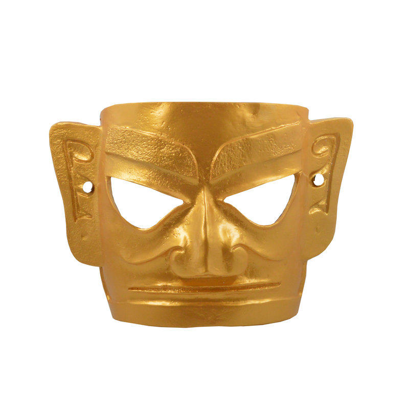 网红全脸成人男三星堆古表演万圣节国风搞怪舞会派对面具工艺礼品