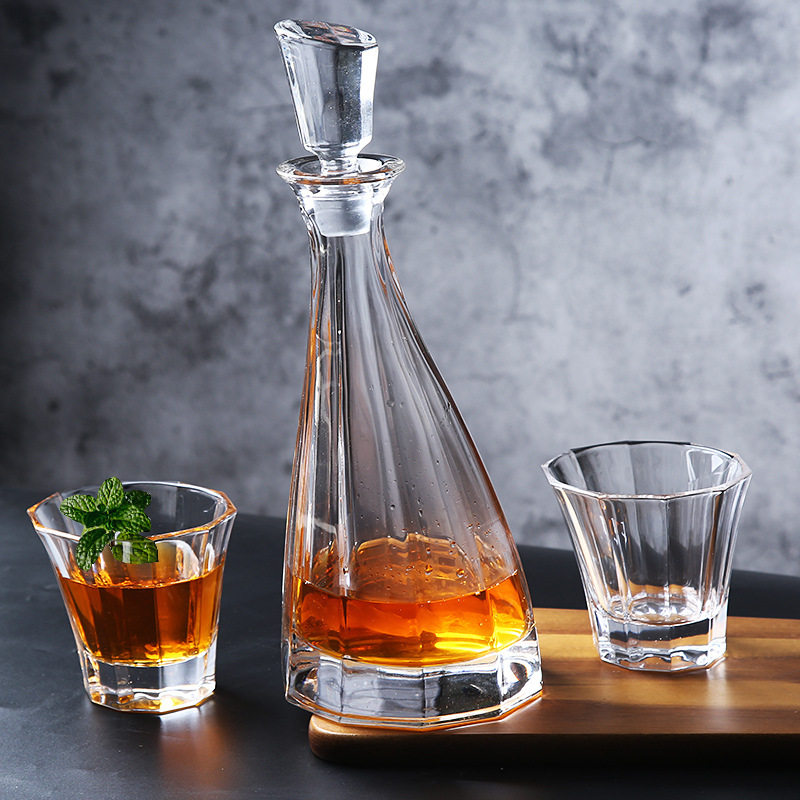 家用水晶玻璃 欧式威士忌套装 啤酒杯酒具 洋烈酒红酒杯子
