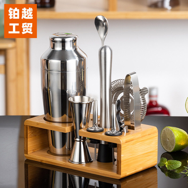 调酒器套装不锈钢调酒器全套酒吧调酒雪克杯全套手打奶茶