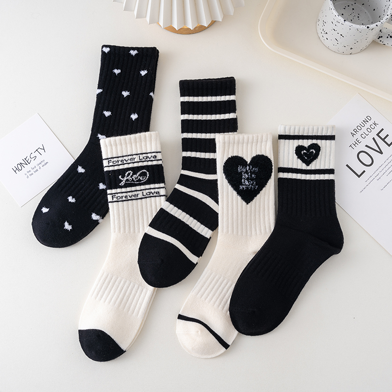 百搭可爱高腰秋冬款长堆堆袜保暖