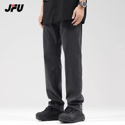 jfu直筒牛仔裤男款潮牌宽松美式