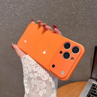 秒变17大视窗适用苹果17Promax新款手机壳iPhone16高级玻璃全包壳15plus自带镜头膜14防尘13防摔肤感12情侣潮