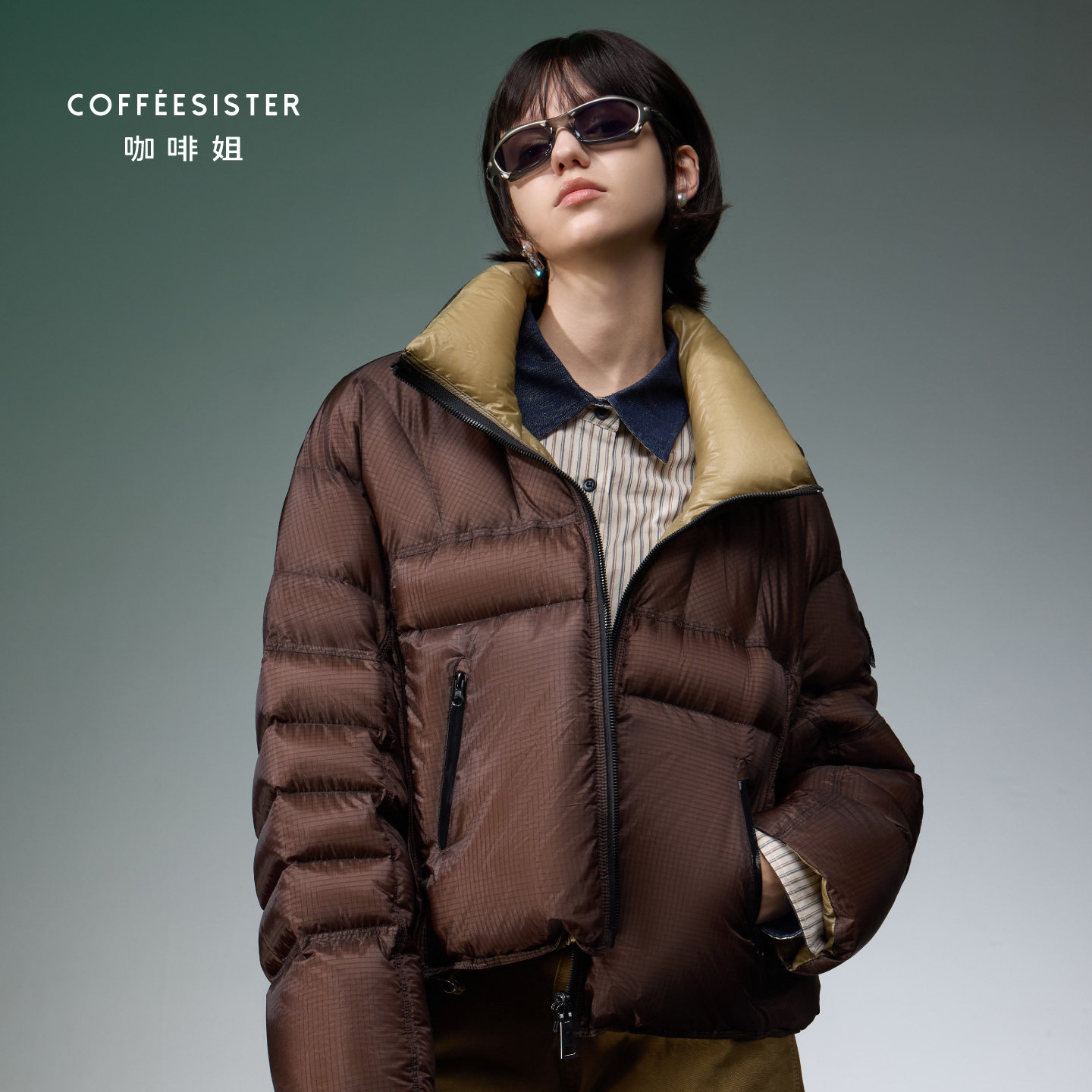 常规两面穿宽松迪奥红立领通用型