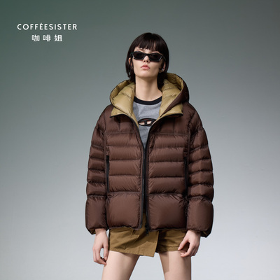 一手长A型撞色羽绒服CAJD1835