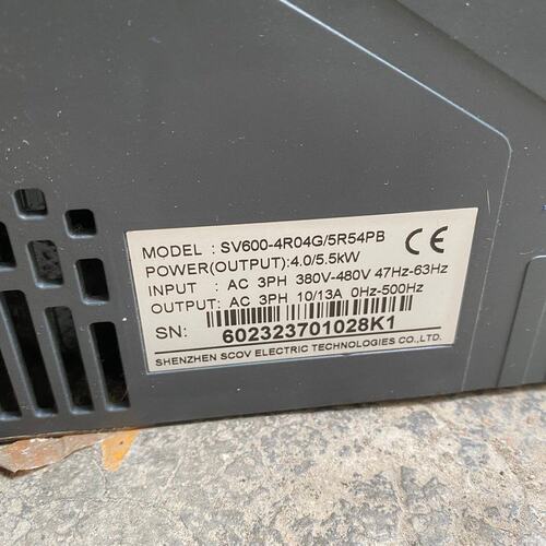 议价SCOV SV600-4R04G/5R54PB变频器 5.5可维修