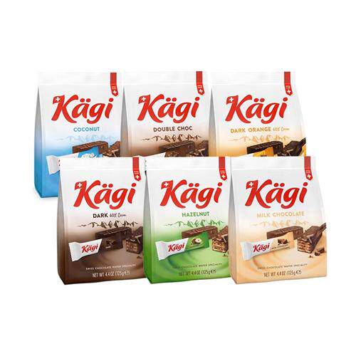 瑞士kagi卡奇牛奶巧克力榛子威化饼干休闲零食办公室