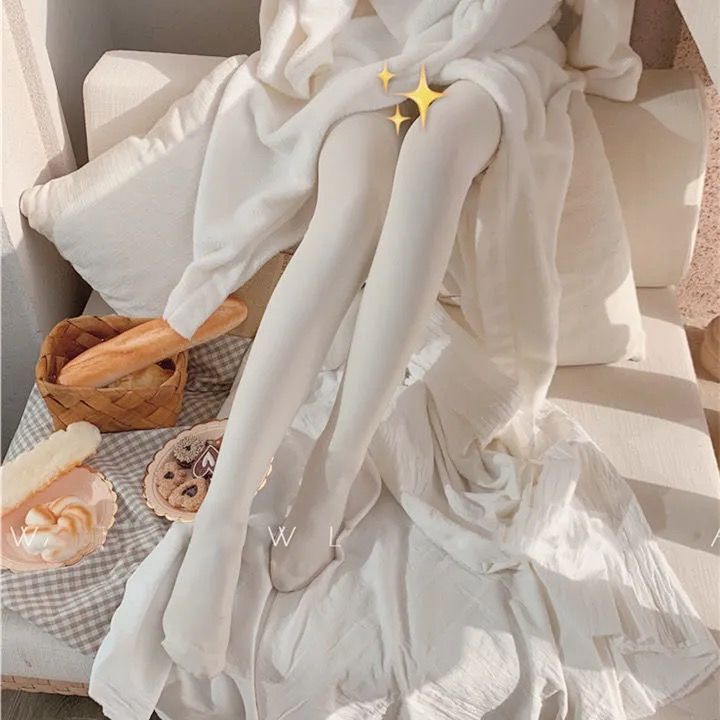 丝袜白色日系天鹅绒女连裤袜薄款80d防勾丝可爱萝莉春夏季舞蹈袜