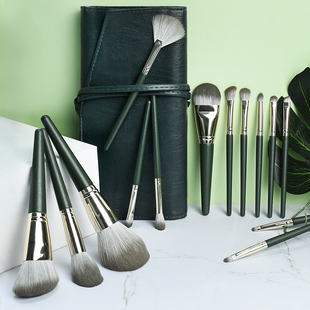 14支绿云化妆刷套装沧州平价初学者超柔软眼影散粉刷子全套美妆