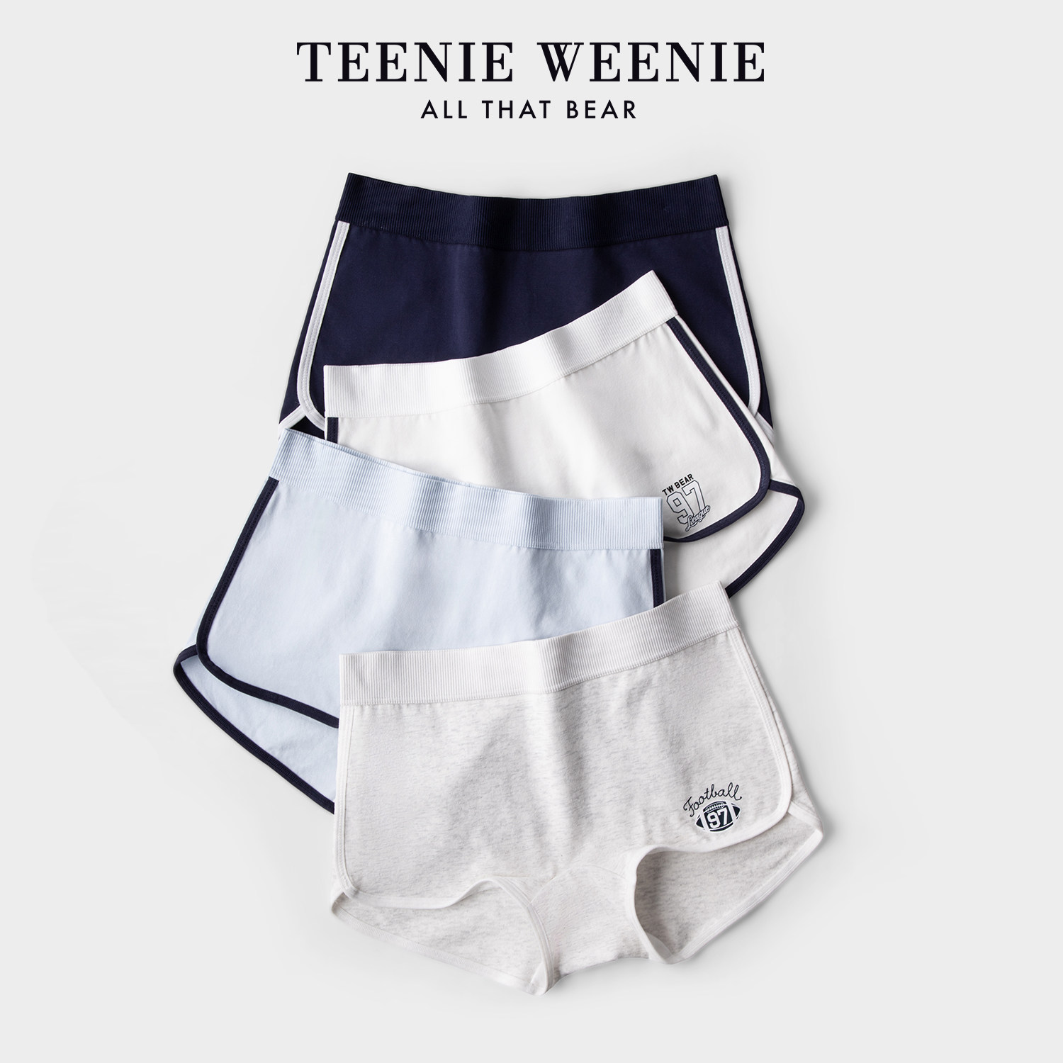 TeenieWeenie小熊2026款女士平角内裤纯棉抗菌裆少女学院四角短裤,女士内衣/男士内衣/家居服,平角裤,淘宝优惠券,粉丝福利购,淘宝优惠卷