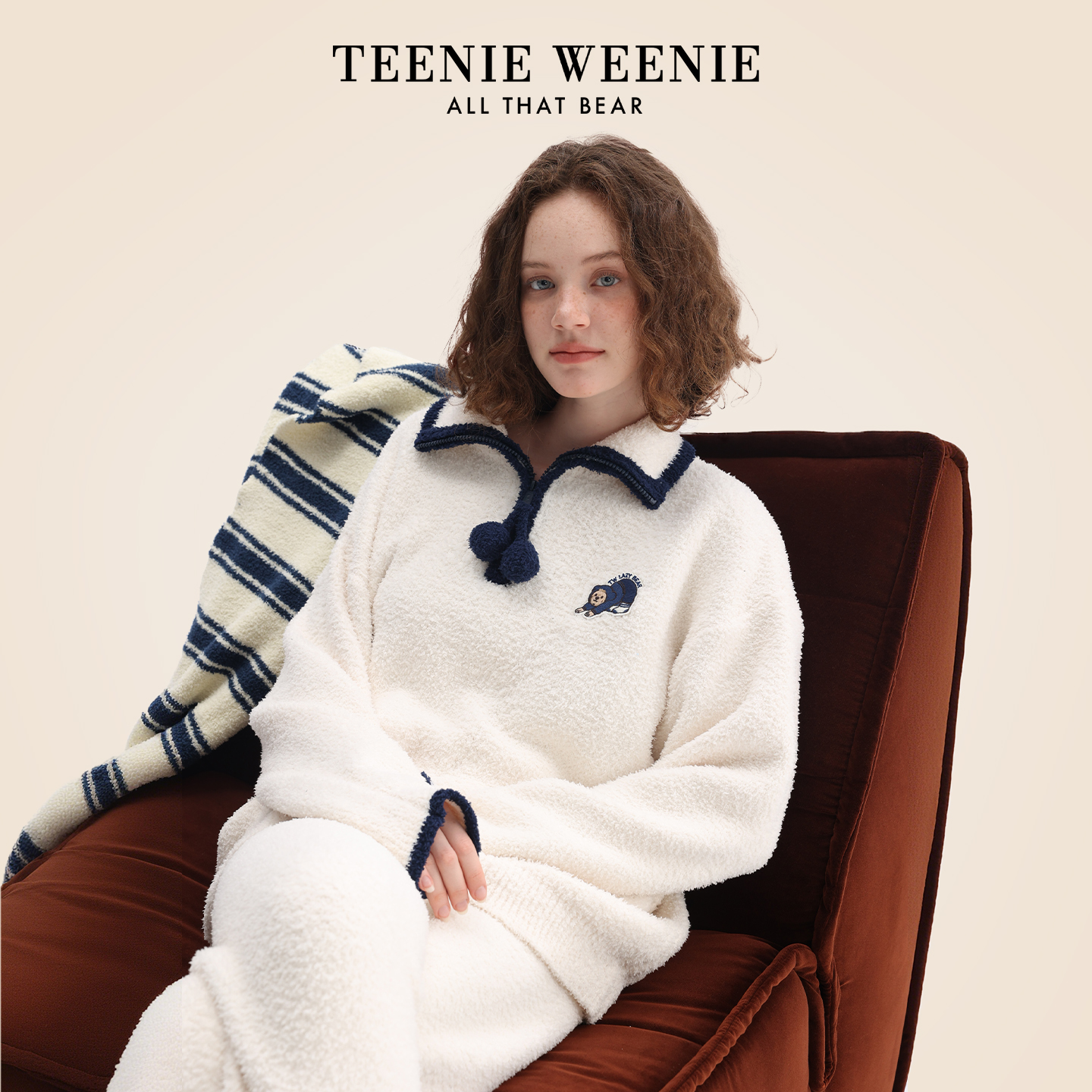 TeenieWeenie小熊翻领睡衣