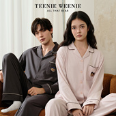 男家居服套装 TeenieWeenie小熊女情侣睡衣2025新款 秋纯棉宽松长袖