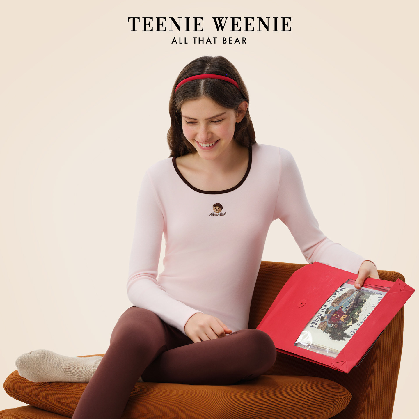 TeenieWeenie小熊女士保暖内衣套装2025新款秋衣秋裤冬装内搭打底,女士内衣/男士内衣/家居服,保暖套装,淘宝优惠券,粉丝福利购,淘宝优惠卷