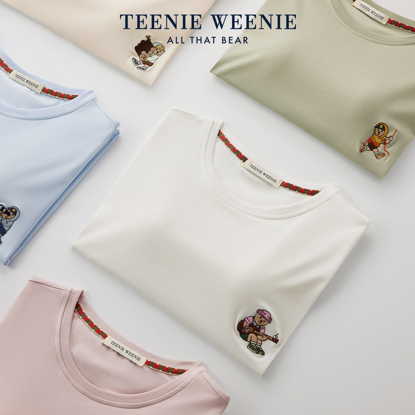 TeenieWeenie小熊睡衣女夏季莱赛尔冰丝情侣家居服202