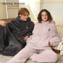 家居服套装 加厚连帽保暖男士 情侣 秋冬季 TeenieWeenie小熊睡衣女款